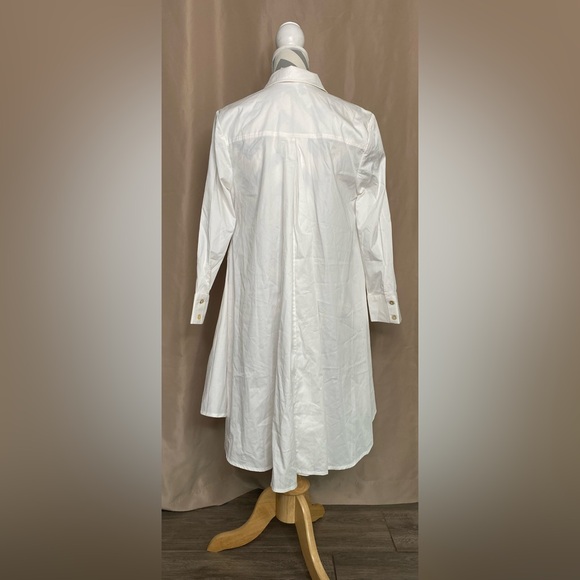 Wynne Collection Medium White High Low Top - Picture 4 of 10